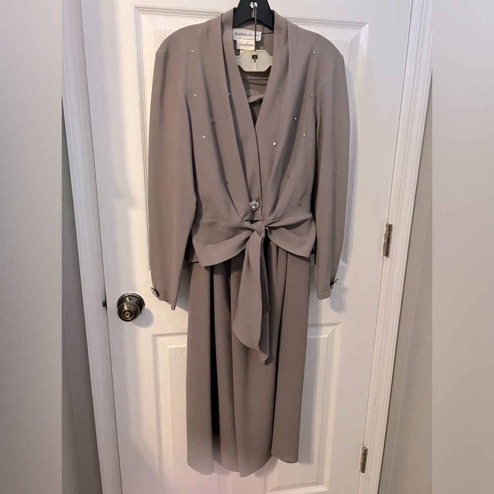 Vintage 1980s ladies 2 piece evening pants blouse set Neiman Marcus sz 6